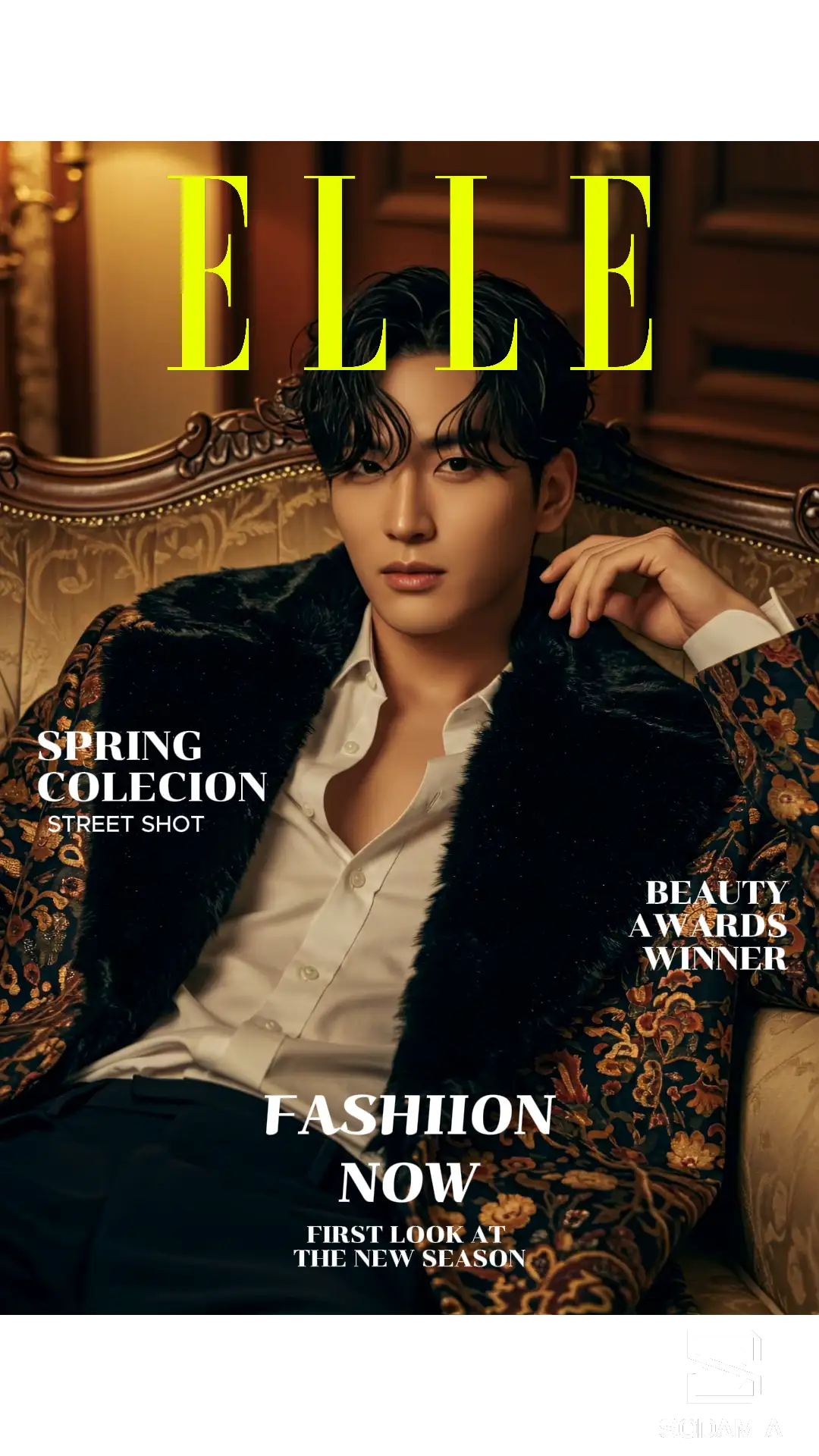 ELLE(엘르) 매거진 표지 남자 모델